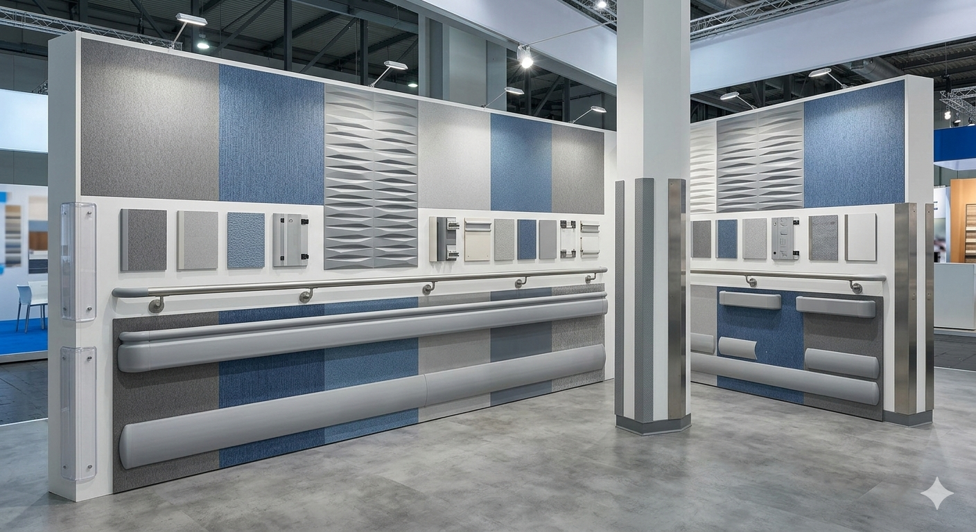 Interior wall protection and handrail installation by expert team